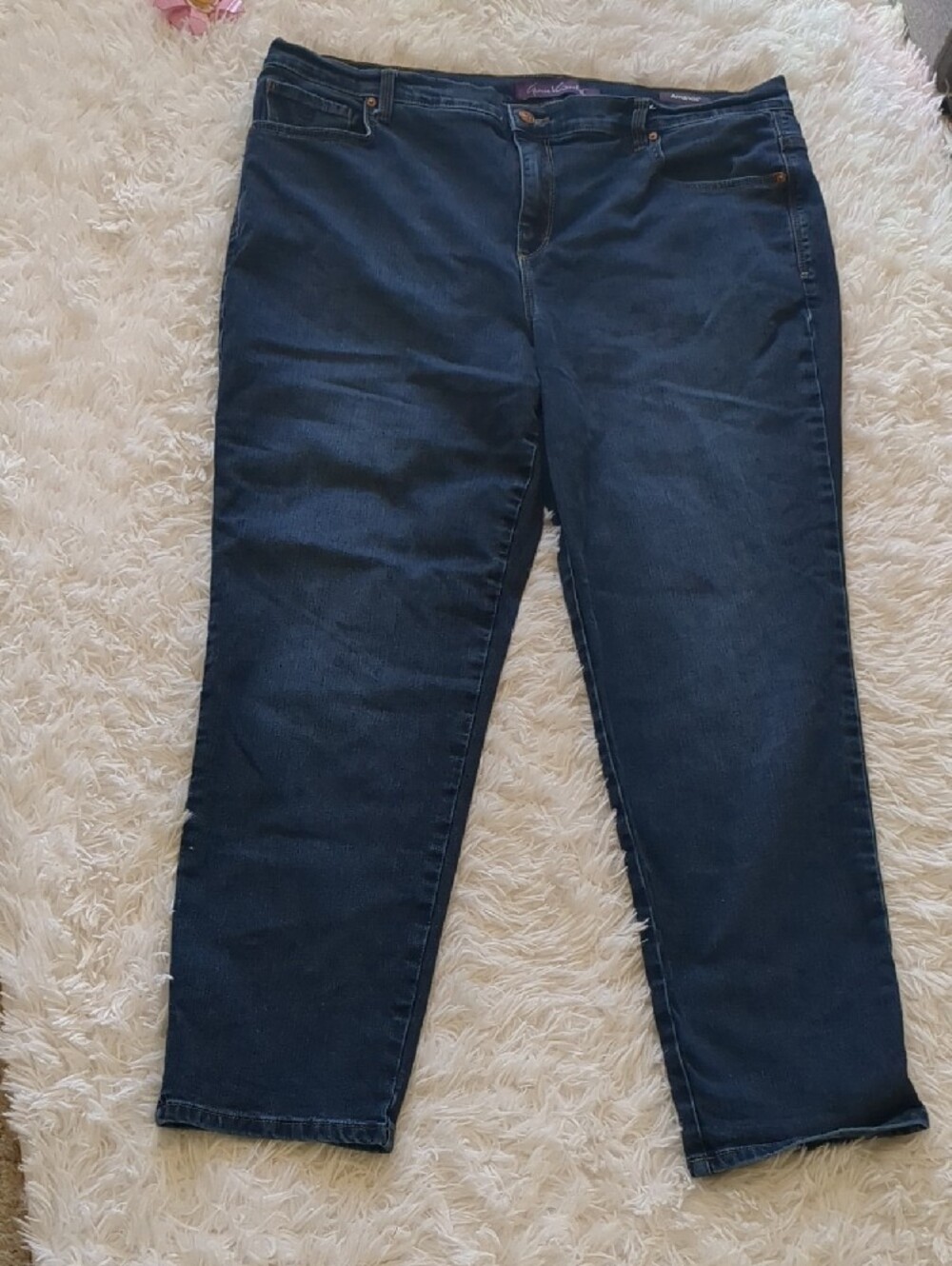 Gloria Vanderbilt Amanda Size 16W ,  Blue Denim